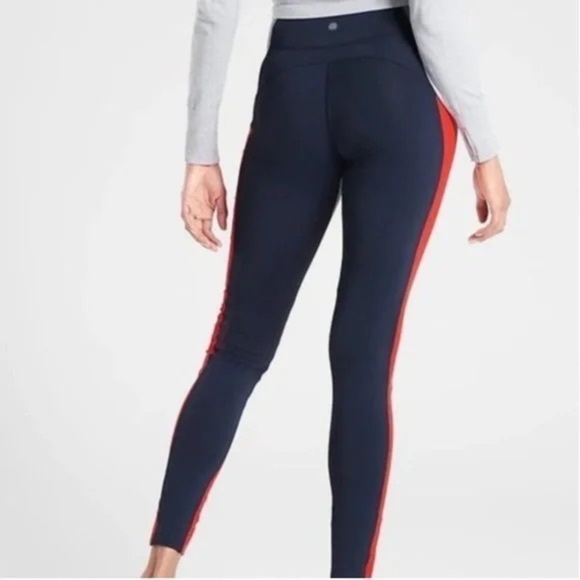 Athleta Crest Colorblock Tight, Full Length Leggings, Size XS - Picture 4 of 12